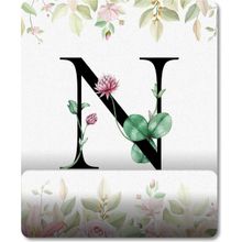 Pixxa Model 1 N Harfi-Çiçekli Harf Bilek Destekli Mouse Pad