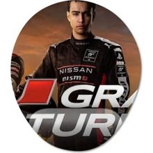 Pixxa Model - 1 Oval Gran Turismo - Film Bilek Destekli Mouse Pad
