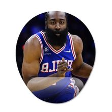 Pixxa Model -1 Oval James Harden Philadelphia 76ERS Nba Bilek Destekli Mouse Pad