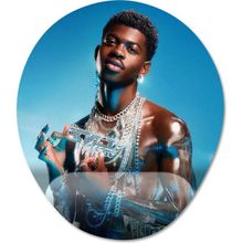 Pixxa Model -1 Oval Lil Nas X Bilek Destekli Mouse Pad