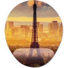 Pixxa Model -1 Oval Paris Gezgin Seyahat Bilek Destekli Mouse Pad