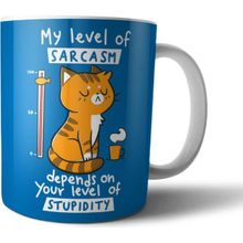 Pixxa Model 1 Sarcasm Level Kedi Kupa Bardak