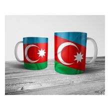 Pixxa Model 2 Azerbaycan Bayrağı Kupa Bardak