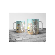 Pixxa Model 4 Bugs ve Lola Bunny Kupa Bardak