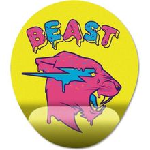 Pixxa Model -4 Oval Mr. Beast Bilek Destekli Mouse Pad