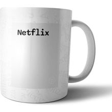 Pixxa Netflix Tanımı Komik Gri Kupa Bardak
