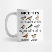 Pixxa Nice Tits Funny Birdwatcher Pun Gift Bird Enthusiastic Kupa
