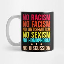 Pixxa No Racism Facism Antisemitism Sexism Homophobia No Discussion Kupa Bardak