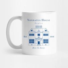 Pixxa Nonnatus House Blue Ink Kupa Bardak