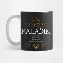 Pixxa Paladin Paladins Warrior Dungeons Crawler And Dragons Slayer Kupa Bardak