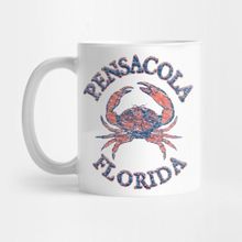 Pixxa Pensacola, Florida Stone Crab On Wind Rose (Two-Sided) Kupa Bardak