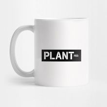 Pixxa Plantfed Vegan Brand White/black Band Logo Kupa Bardak