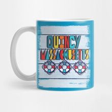 Pixxa Quincy Massachusetts Nautical Deck Theme Kupa Bardak