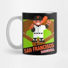 Pixxa San Francisco Baseball 8 Bit Pixel Art Cartridge Design Kupa Bardak