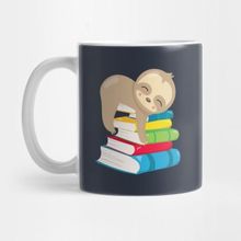 Pixxa Sloth Books Kupa Bardak