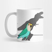 Pixxa T-Rex Shadow Dutch Blue Peach Faced Lovebird Kupa Bardak