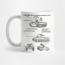 Pixxa T54 T55 Russian Army Tank Recognition Blueprint Kupa Bardak