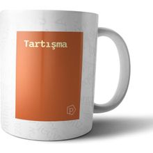 Pixxa Tartışma Tanımı Komik Turuncu Kupa Bardak