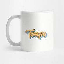 Pixxa Tempe Retro Yellow Script Kupa Bardak