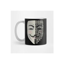 Pixxa V For Vendetta Typography Kupa Bardak