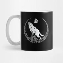 Pixxa Viking Wolf Of Odin Valknut Norse Mythology Kupa Bardak