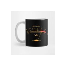 Pixxa Volume Vu Meter Vintage Audio Engineer Recording Studio Gear Head Musician Guitar Shirt Kupa Bardak