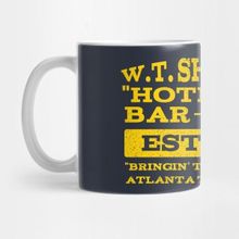 Pixxa W.t. Sherman's Hotlanta Bar-B-Que (Vintage) Kupa Bardak