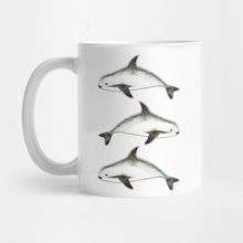 Pixxa Watercolor Vaquita Porpoise Kupa Bardak