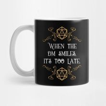 Pixxa When The Master Smiles It's Too Late 20 Sided Dice Kupa Bardak