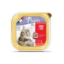 Plaisir 100 gr 6 Adet Ezme Biftekli Kısırlaştırılmış Kedi Konservesi