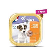 Plaisir 6x150 gr Tahılsız Puppy Tavuklu Ezme Yavru Köpek Konservesi