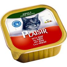 Plaisir Özel Pate Sığır Etli Yaş 8x100 gr Kedi Maması