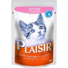 Plaisir Pouch Kitten Yaş Özel 12x100 gr Kedi Maması
