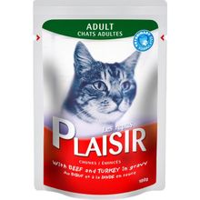 Plaisir Pouch Sığır Etli Hindili Özel 12x100 gr Kedi Maması