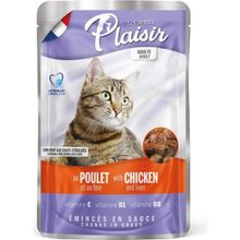 Plaisir Pouch Tavuk Etli ve Ciğerli 8x100 gr Kedi Maması