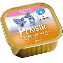 Plaisir Tavuklu Konserve Yavru 100 gr Kedi Maması