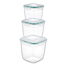 Plastart 3'lü Set Fresh Box Derin Kare Saklama Kabı