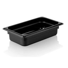 Plastport 1/4-65 Siyah Kırılmaz Gastronom Küvet -