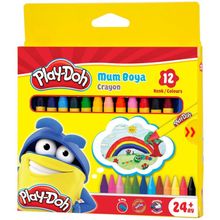 Play Doh 12 Renk Silinebilir Crayon Mum Boya
