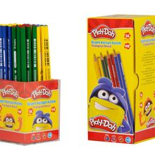 Play Doh PLAY-KK003 Üçgen 36'lı Stand Kurşun Kalem