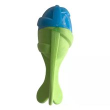 Playfull Mavi Yeşil 13x5 cm Sağlam Plastik Sesli Balık Köpek Oyuncağı