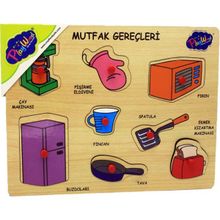 Playwood Ahşap Tutmalı Mutfak Gereçleri Yapboz