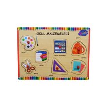 Playwood Okul Malzemeleri Ahşap Tutmalı Puzzle-2