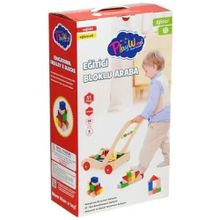 Playwood ONY-373 Ahşap Eğitici Bloklu Araba