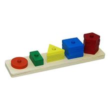 Playwood Siindir Kutuda Ahşap Geometrik Şekiller