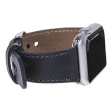 Plm CZ01 Lacivert 42-44-45 mm Apple Watch Uyumlu Deri Kordon