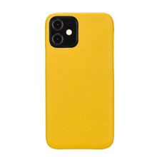 Plm F360 FL12 Sarı Apple iPhone 12 mini Uyumlu Deri Arka Kapak