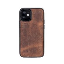 Plm G2 Kahve Apple İphone 12 Mini Uyumlu Deri Arka Kapak