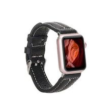 Plm NM3-AS1 Siyah 42-44-45 mm Apple Watch Uyumlu Deri Kordon