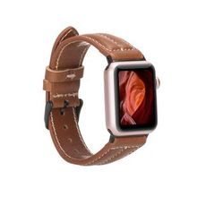 Plm NM3-AS2 Taba 42-44-45 mm Apple Watch Uyumlu Deri Kordon